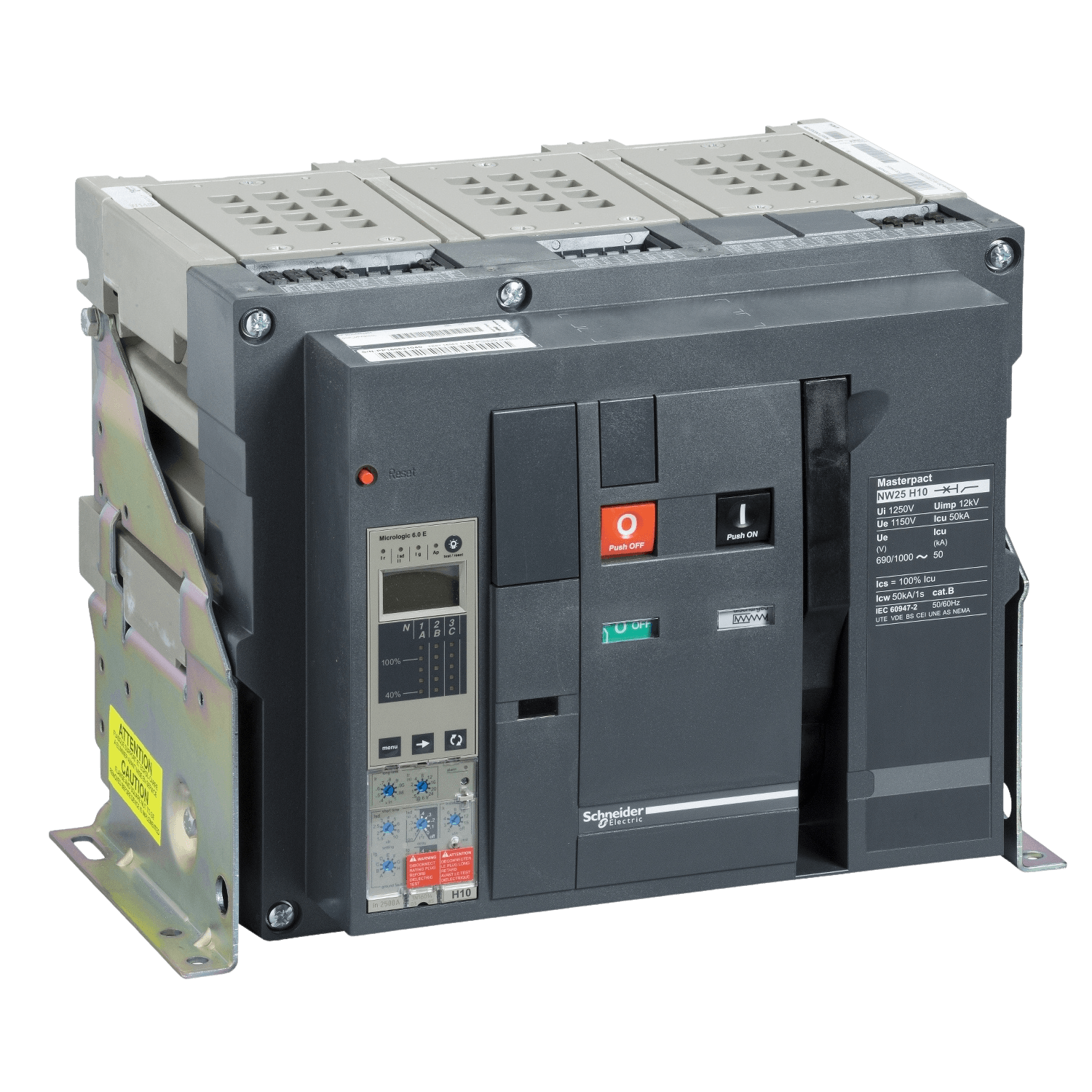 Disjuntor Tripolar 630-1250A Extraível Micrologic 2.0E NW12H1