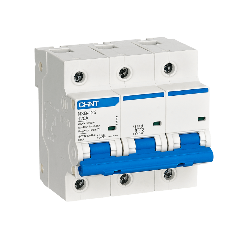 Disjuntor Tripolar Curva C NXB-125 10kA – Chint